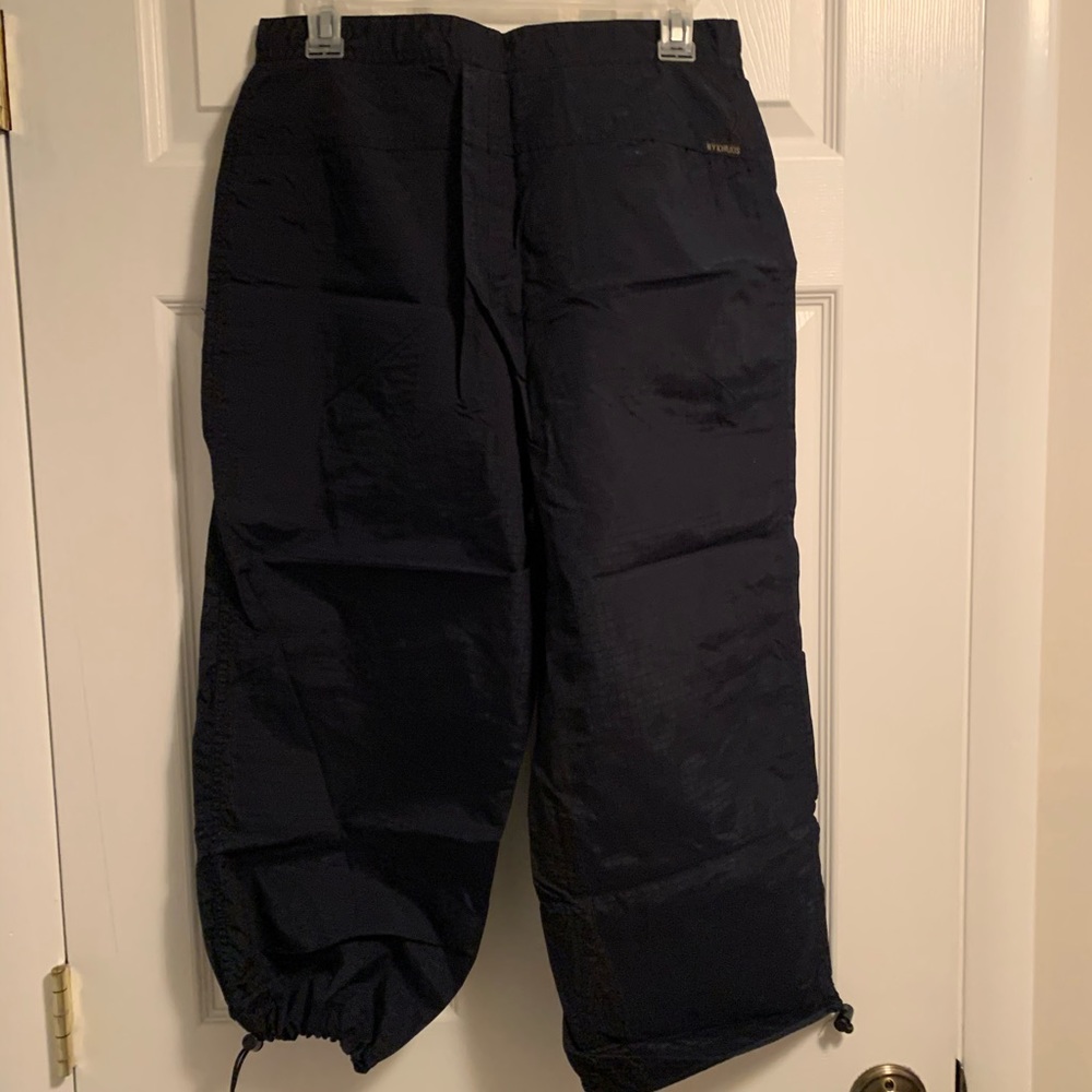 Nylon Drawstring Bottom Cargo Capris - image 3